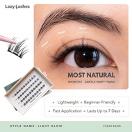 Everyday Light Glow (Clear Band) Lazy Lashes (Press-On Lash Clusters)