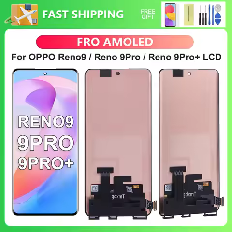 For AMOLED For OPPO Reno9 For Reno9 Pro 9 Pro+ 6.7''Reno9 Pro plusLCD Display Touch Screen Digitizer