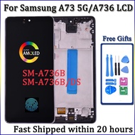 Super AMOLED 6.7" For Samsung  A73 5G A736 LCD Display Touch Screen Digitizer Assembly For SM-A736B 