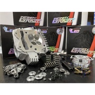 LEO HEAD WAVE125 4 VALVE CYLINDER HEAD 21/24 FULL SET+ SIAP POCKET 4 VALVE (READY STOCK)