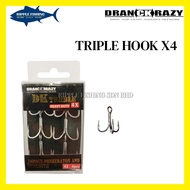 DRANCKRAZY TREBLE HOOK X4