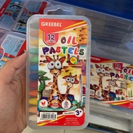 GREEBEL KIDS OIL PASTELCRAYON 12 COLORS GREEBEL KIDS OIL PASTEL