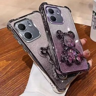 Luxury Diamond Case Water Dispenser Bear Pattern For Samsung S26 S26ultra S23ultra S24ultra S25ultra