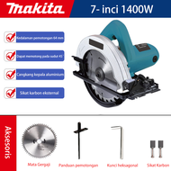 MAKITA 1400W Gergaji Multifungsi Circular Saw Mesin Potong Kayu Mesin Serkel Kayu Japan Tehnologi Me