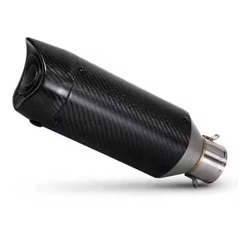 Universal 51mm Motorcycle Exhaust Carbon Muffler With DB Killer For Ninja400 Z250 CBR300R ADV150 DL2