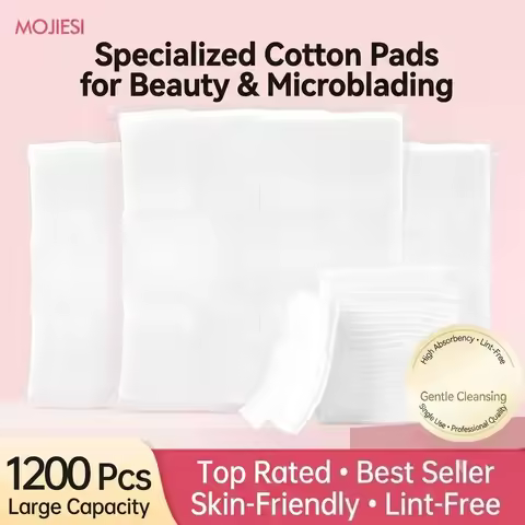 1200pcs Professional Lint-Free Cleansing Wipes | Ultra-Thin Pads for Lash, Nail & Makeup Premium Lin