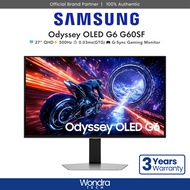 [FAST SHIP] Samsung Odyssey OLED G6 G60SF | 27” QHD | 0.03ms(GTG) | 500Hz | G-Sync Gaming Monitor (L