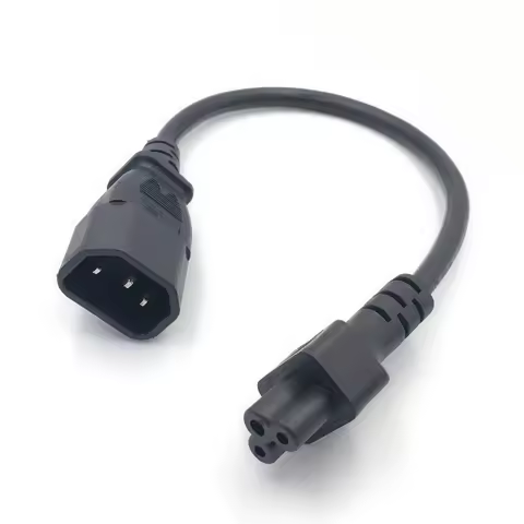 IEC 320 C14 Male Plug to C5 Female Adapter Cable IEC 3 Pin Male to C5 Micky.PDU PSU Power Converter 