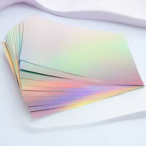 Decorative Colored Cardstock Holographic DIY Craft Paper for Christmas Mother's Day Father's Day 10 