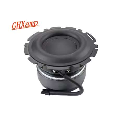 GHXAMP Speaker 4.5 inch Bass Subwoofer Loudspeaker Mid-bass Large Rubber Composite Aluminum Basin 4O