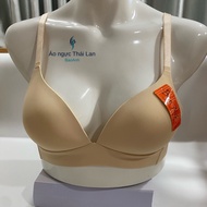 Thai bra without underwire, thin foam 8012, Beena high-quality molded rubber, breast lift, anti-sagg