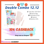 WAWAWAX HAIR REMOVAL COLD WAX 100ml & 50ml Combo dr HQ Buang Bulu 1 Saat Hingga Akar