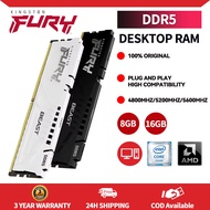 Kingston โกรธสัตว์ DDR5 RAM 8GB/16GB หน่วยความจำสำหรับเดสก์ท็อป4800MHZ 5200MHZ 5600MHZ DIMM 1.1V เกม