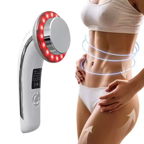 6 IN 1 Body Shape Massager EMS ultrasonic Slimming Gel Cream Infrared 1Mhz Ultrasound Cavitation Fat