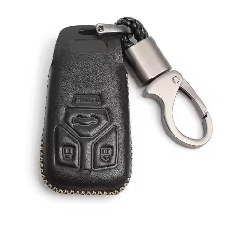 WFMJ Black Leather For Audi A4 Q7 Q5 TT A3 A6 SQ5 R8 S5 A5 S5 TT 4 Buttons Protective Key Fob Cover
