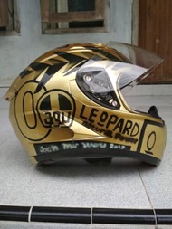 kyt vendetta 2 repaint AGV leopard gold ND6281