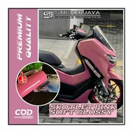 Soft Pink Glossy Body Motorcycle Sticker Trendy Vespa Bebek Sport Premium Quality Viral