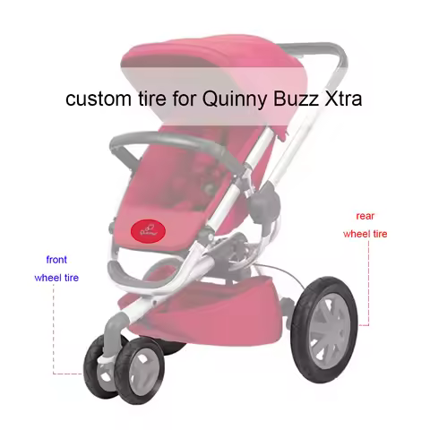 Custom Tire For Quinny Buzz Xtra Buggy Front Or Rear Wheel PU Tubeless With Anti Slip Tread Baby Str