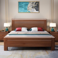 {SG Sales}HDB Storage Bed Frame with Storage Drawers High Box Double Bed Bedframe Wooden Bed Queen King Bed Storage Bed Frame Solid Wood Bed 1.8 M Double Bed