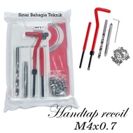 TAP RECOIL SET M4X0.7 HANDTAP COIL/ M4 X 0.7 THREAD REPAIR/ 4X0.7 M 4/