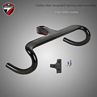 Twitter integrated curve carbon fiber road bike handlebar horns handlebar road bike bicycle accessories