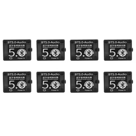 8X BT5.0 Audio Receiver MP3 Bluetooth Decoder Lossless Car Speaker Audio Amplifier Board With Case
