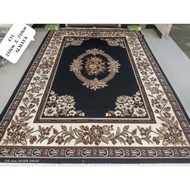 karpet permadani hitam anti selip uk 210x310 cm KARPET LANTAI POLOS MOTIF MINIMALIS ESTETIK KARPET P