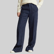 Polo Ralph Lauren กางเกงผู้หญิง Pants-Striped Linen Wide-Leg Pant รุ่น WMPOPNTNDL20163 สีเบจ