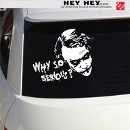 Joker joker Car Sticker Heath Ledger Smile Silhouette Creative Reflective Decorative Sticker