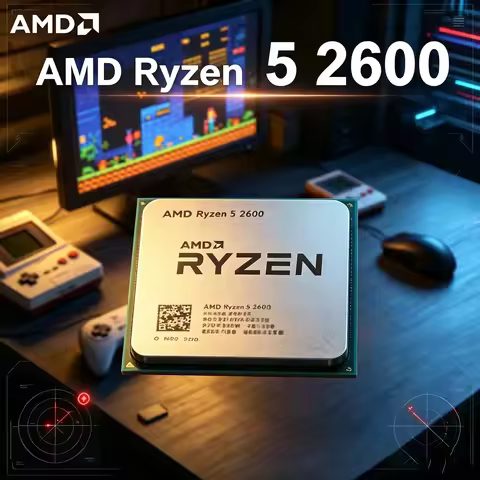 AMD Ryzen 5 2600 R5 2600 Socket AM4 Desktop Processor CPU 3.4 GHz 6-Core 12-Thread 65W YD2600BBM6IAF