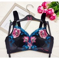 34A/34B/75A/75B 3D EMBROIDERY BRA - NON-WIRED