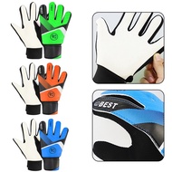 1 Pair Children Soccer Goalkeeper Gloves Anti-Collision Latex PU Goalkeeper Hand Protection Gloves F