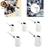 [prettyia] Long Oil Jug with Leak-Proof Lid, Multifunctional Oil Jug with Scale, Graduated Oil Jug f