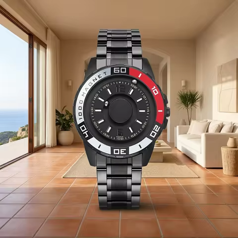 EUTOUR Men's Luxury Sports Original Design Magnetic Quartz Watch Fashion Simple Sports Business Men'