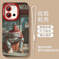 Reading Newspapers Spider-Man Suitable OnePlus 13 Phone Case 1+13 OnePlus 12Pro/1+9rt Soft Case 1+8p