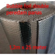Aluminum bubble foil heat damper for roof