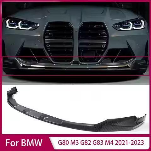 For BMW G80 M3 G82 G83 M4 2021-2023 Front Splitter Bumper Lip Spoiler Diffuser Body Kit Front Bumper