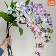 GLENES Simulation Artificial Jasmine, Beautiful Like Real Jasmine Artificial Hanging Flowers, Indoor Silk Flowers Luxury Colorful Flower Arrangement Vase