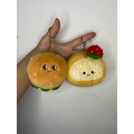 GANTUNGAN Cake & Burger Keychain/Keychain Doll