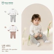 Ualarogo baby girl long-sleeved outfit 9 months - 4 years old soft Petit fabric UR 491