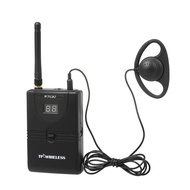 TP-WIRELESS 2.4GHz Wireles-s Audio Tour Guide Acoustic Transmission System Headset Microphone 1 Transmitte-r 10 Receivers with Lanyard