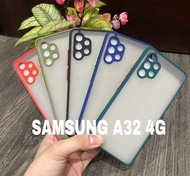 Samsung A32 4G A32 5G Case Dove Matte Transparan Fuze Macaron - Biru, A32 4G