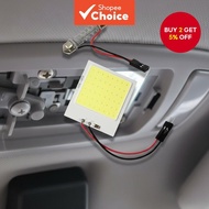 COB LED Car Ceiling Light - T10 Festoon Adapter, Universal for Roof and Cabin  Lampu Siling Kereta C