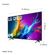 LG สมาร์ท TV QNED 65 นิ้ว ATM สีดำ รุ่น 65QNED80TSA.
