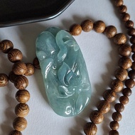 天然緬甸翡翠 | 何花魚吊墜 | 玉器吊咀