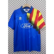 95/96 WL West Asia Away Blue Retro Short Sleeve High-Quality Football Jersey S-XXL