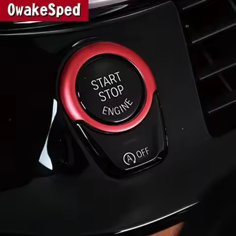 Car Console Engine Push Start Button Frame Circle Trim For BMW 5 6 Series G30 G38 X3 G01 G08 2018 X4