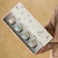 Underglaze Color Hand-Painted Yuanshan Master Cup Kung Fu Tea Set Tea Cup Chinese Ceramic Tea Cup Te