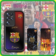 HP Redmi soccer casing Barcelona Badge premium TPU Collage Drop-resistant Silicon texture Adaptation