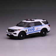 596 1/64 2020 Ford Explorer NYPD Painted Alloy Car Model Ornaments Collection Out of Print Model Lim